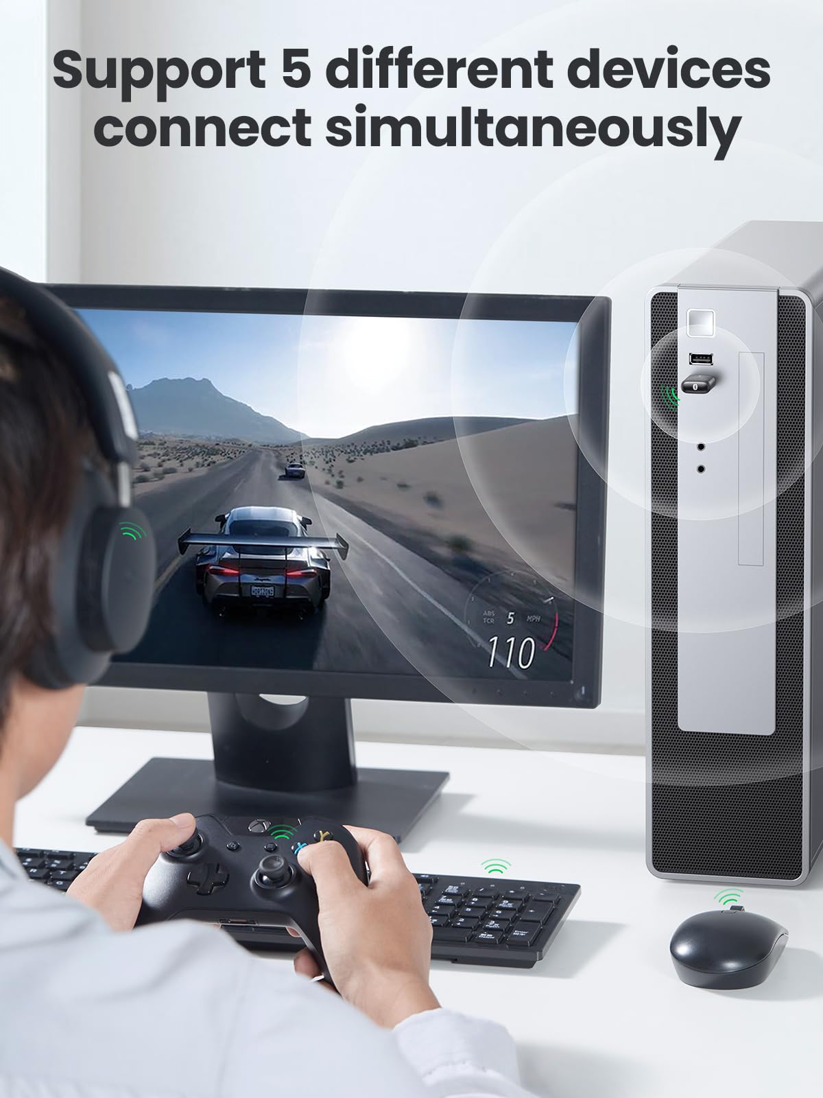Foto 7 pulgar | Adaptador Usb Bluetooth Ugreen 5.0 Para Pc Con Windows 11/10/8.1 - Venta Internacional.