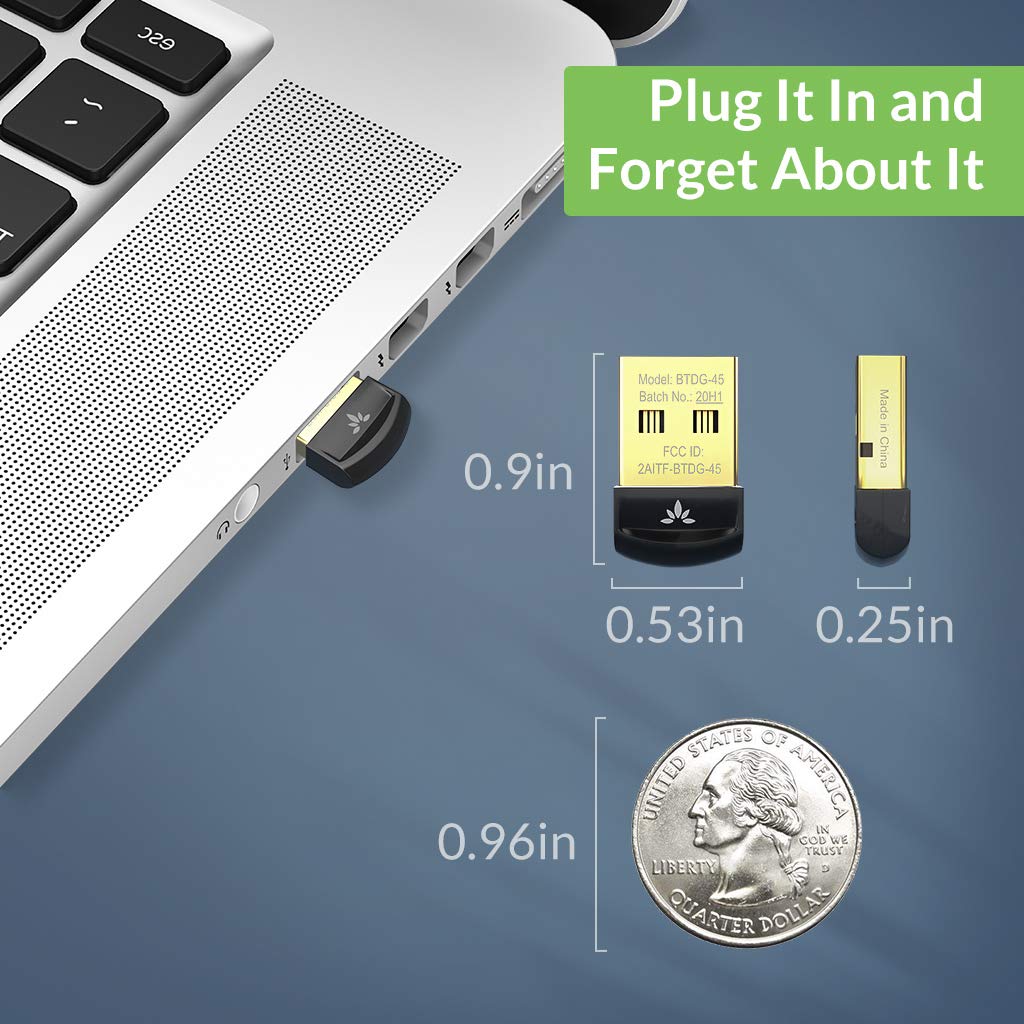 Foto 7 pulgar | Adaptador Bluetooth 5.0 Dongle Avantree Dg45 Para Pc Con Windows - Venta Internacional.