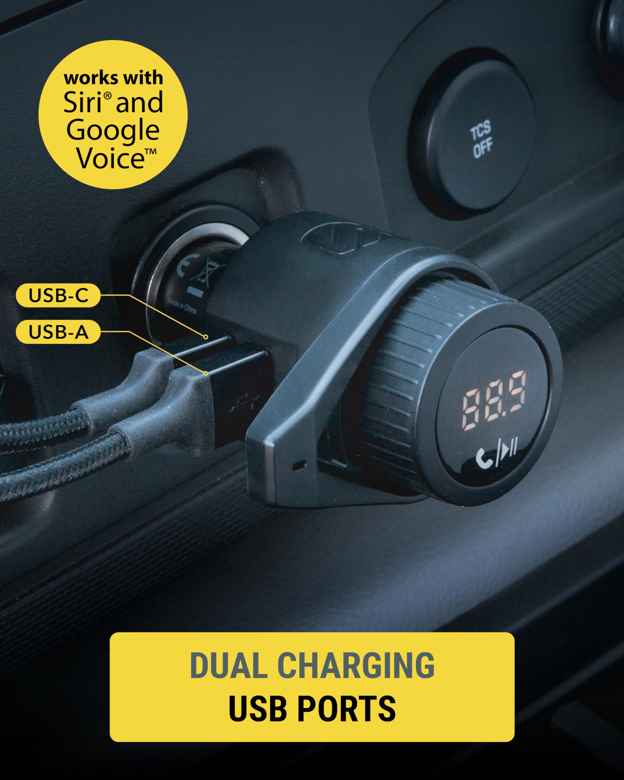 Foto 4 pulgar | Transmisor Fm Bluetooth Para Coche Scosche Btfm9 Con 2 Puertos Usb - Venta Internacional.