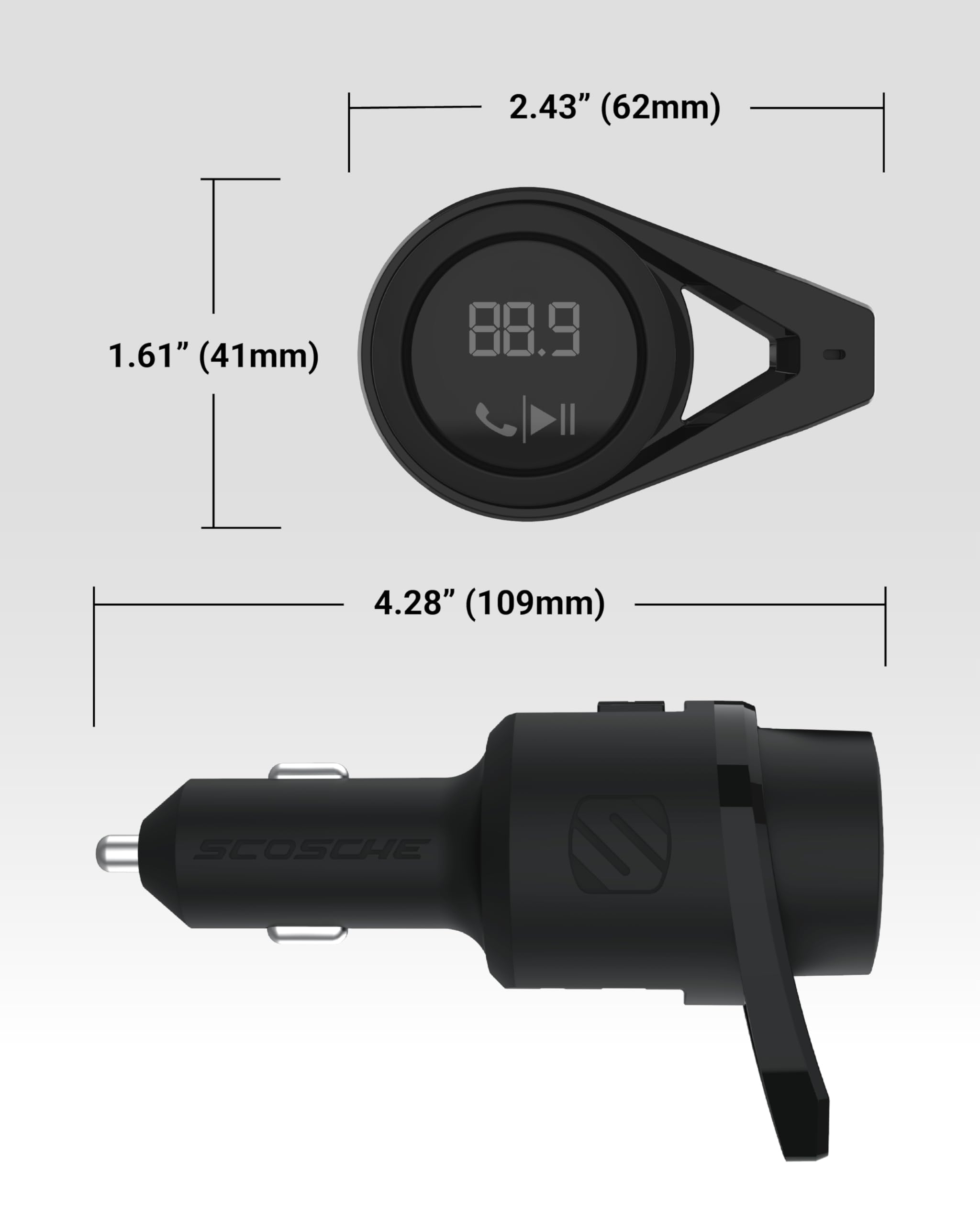 Foto 7 pulgar | Transmisor Fm Bluetooth Para Coche Scosche Btfm9 Con 2 Puertos Usb - Venta Internacional.