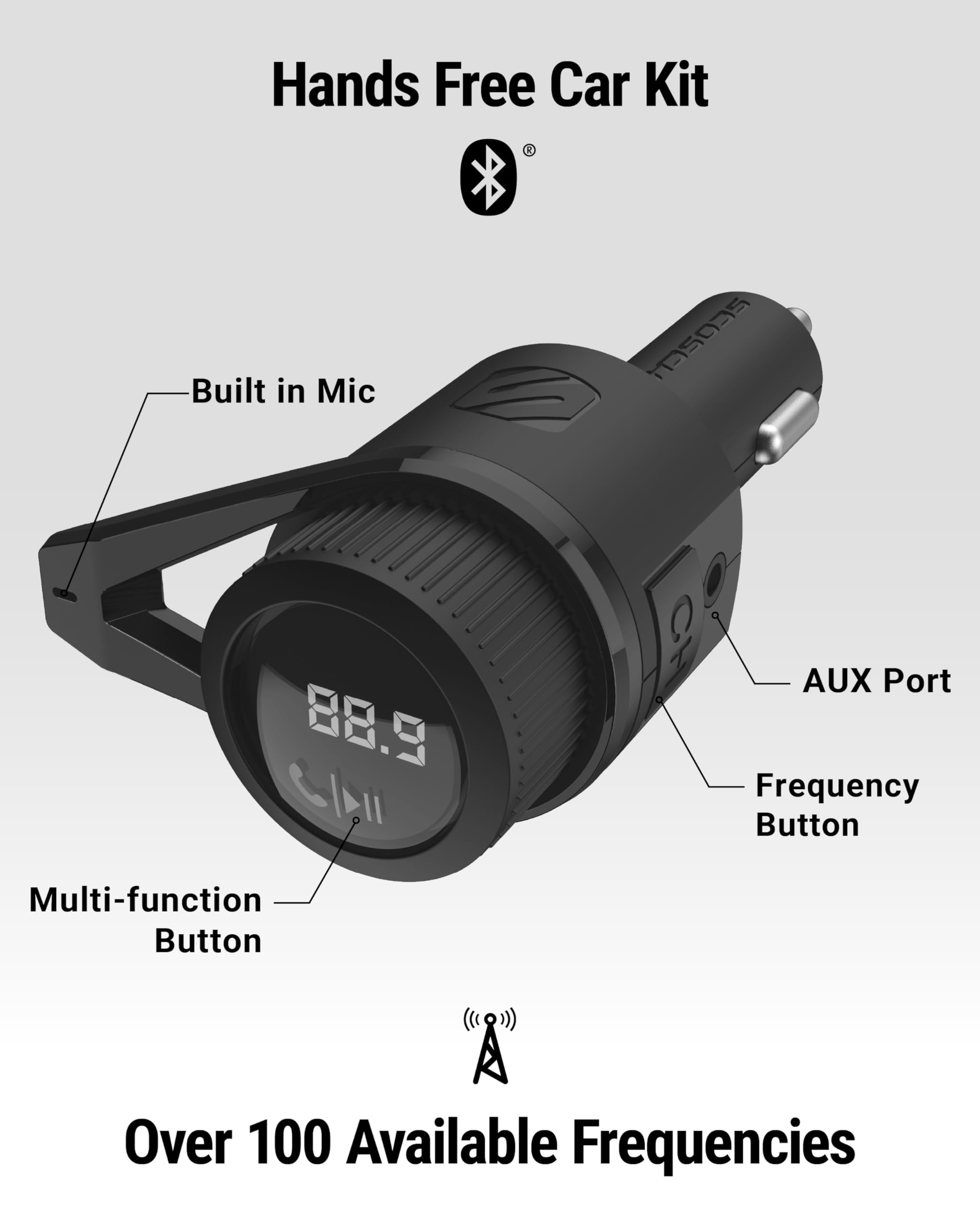 Foto 8 pulgar | Transmisor Fm Bluetooth Para Coche Scosche Btfm9 Con 2 Puertos Usb - Venta Internacional.