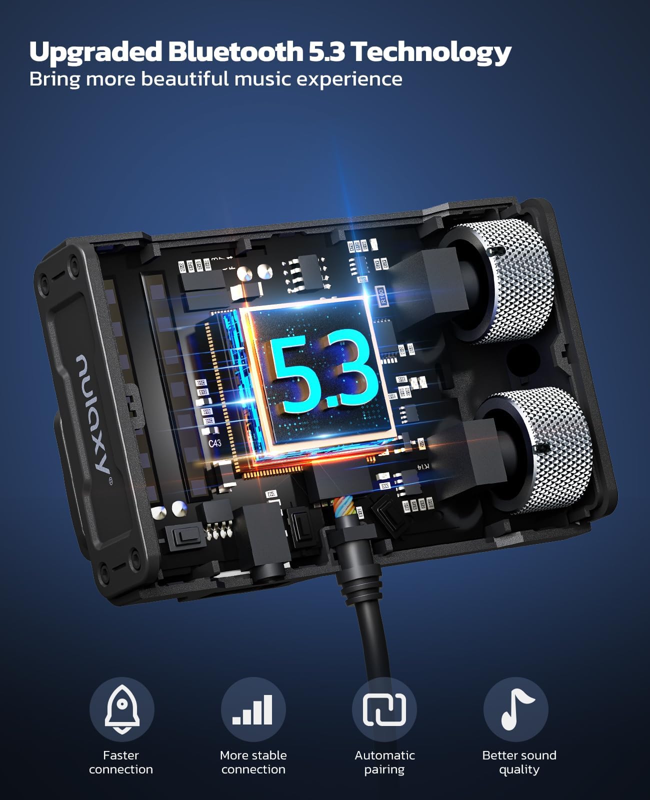 Foto 4 pulgar | Adaptador Bluetooth 5.3 Para Coche Nulaxy Km36 Con Instalación De Ventilación - Venta Internacional.