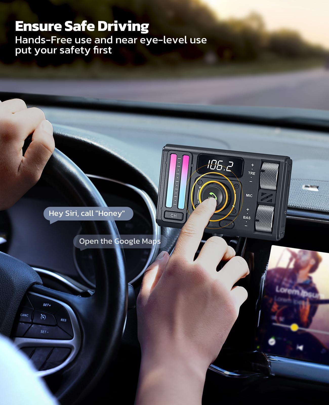 Foto 5 pulgar | Adaptador Bluetooth 5.3 Para Coche Nulaxy Km36 Con Instalación De Ventilación - Venta Internacional.