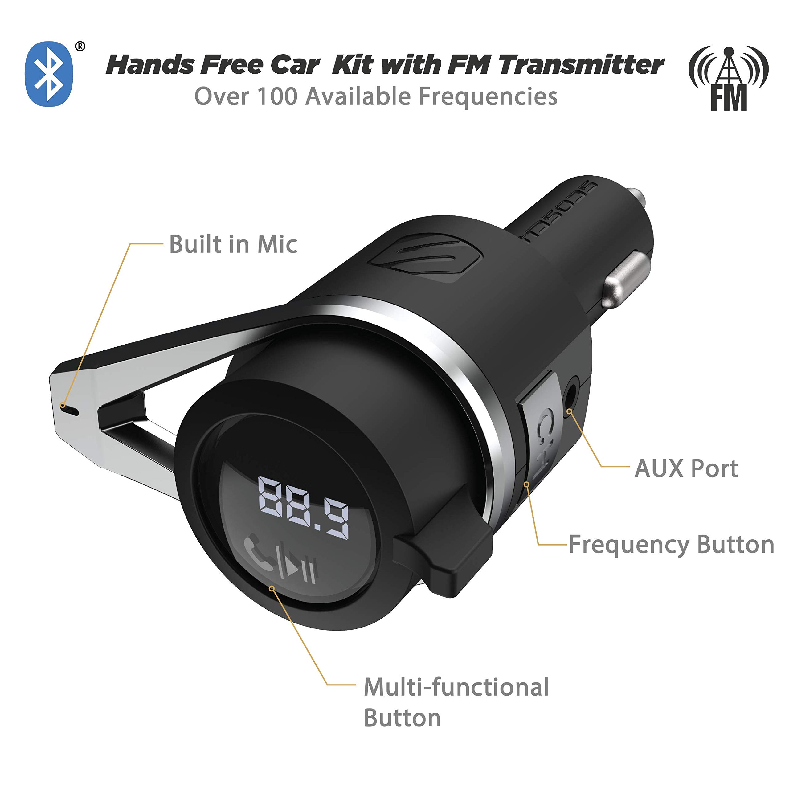 Foto 4 pulgar | Kit Manos Libres Bluetooth Para Coche Scosche Btfmpd3sr-sp1 - Venta Internacional.