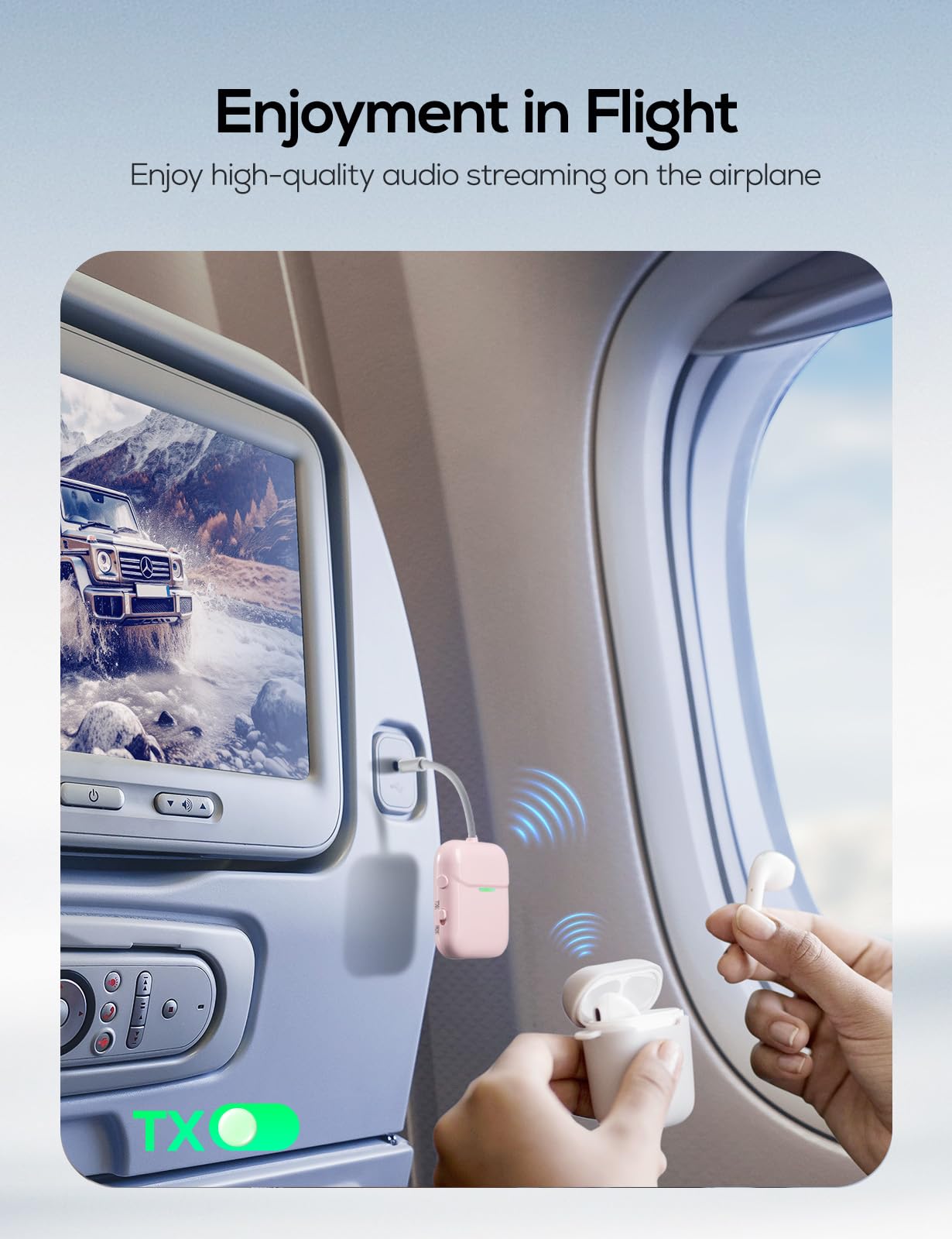 Foto 3 pulgar | Transmisor-receptor De Audio Inalámbrico Nulaxy Air Para Airpods - Venta Internacional.