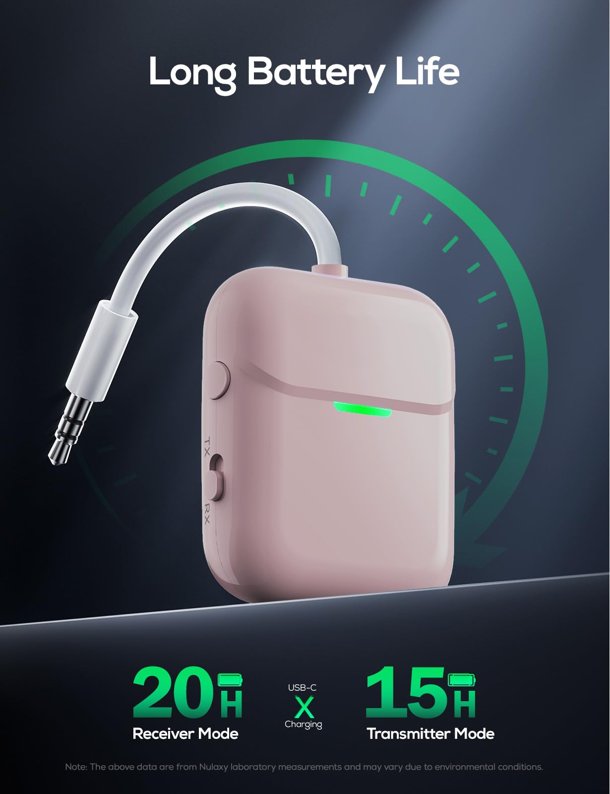Foto 6 pulgar | Transmisor-receptor De Audio Inalámbrico Nulaxy Air Para Airpods - Venta Internacional.