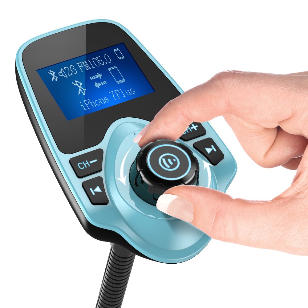 Foto 3 pulgar | Transmisor Fm Bluetooth Para Coche Nulaxy Km18 Con Pantalla De 1 44 Pulgadas - Venta Internacional.