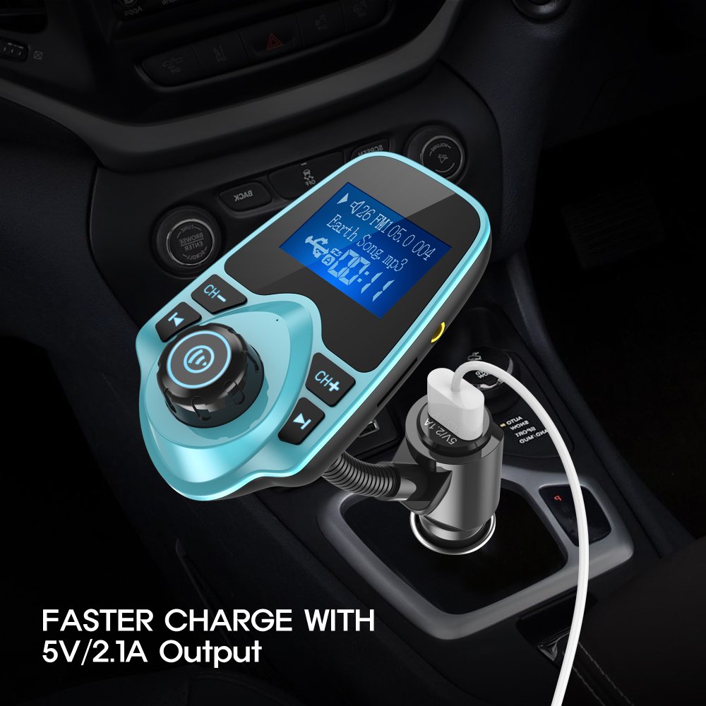 Foto 7 pulgar | Transmisor Fm Bluetooth Para Coche Nulaxy Km18 Con Pantalla De 1 44 Pulgadas - Venta Internacional.