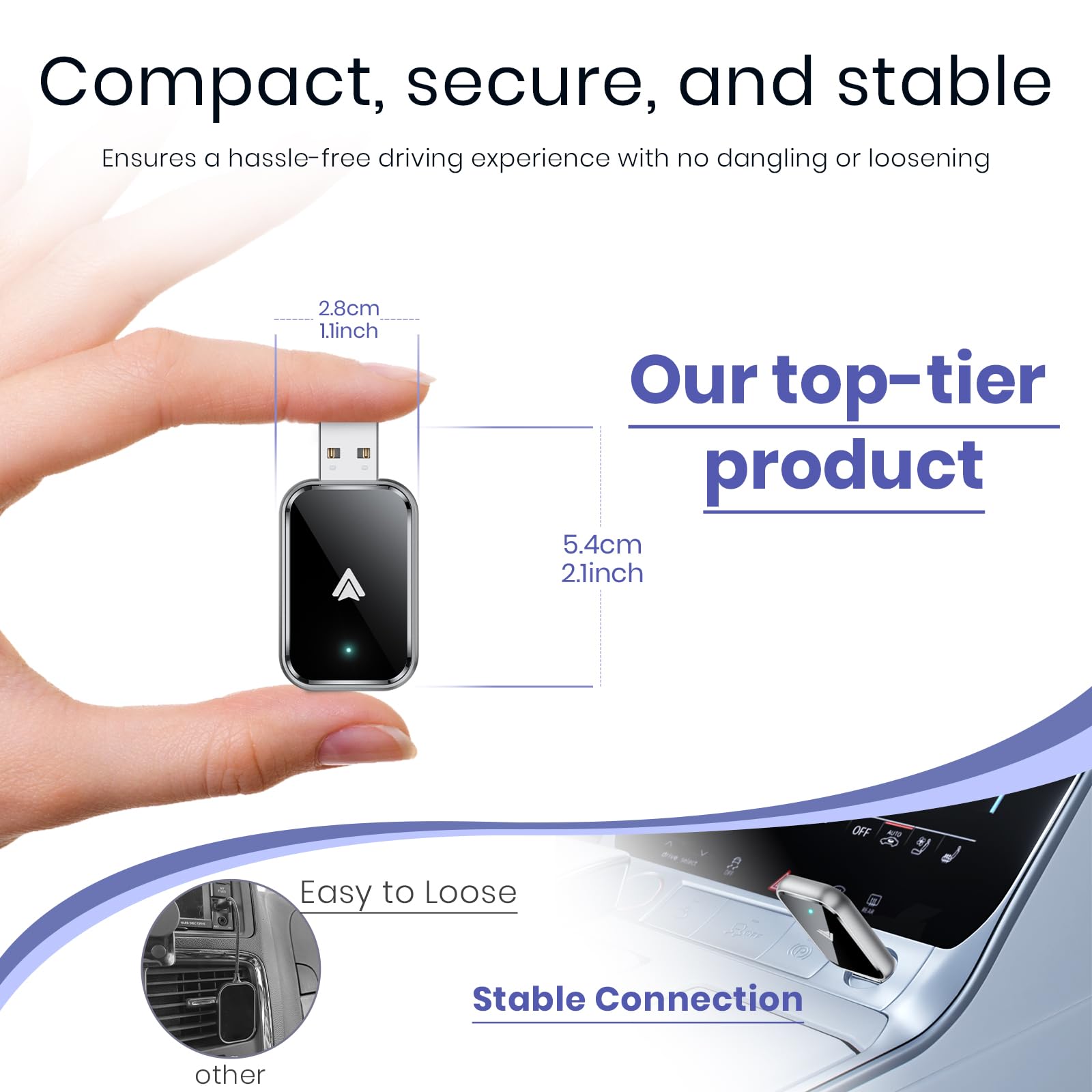 Foto 4 pulgar | Adaptador Automático Inalámbrico Android Hameby Para Android - Venta Internacional.