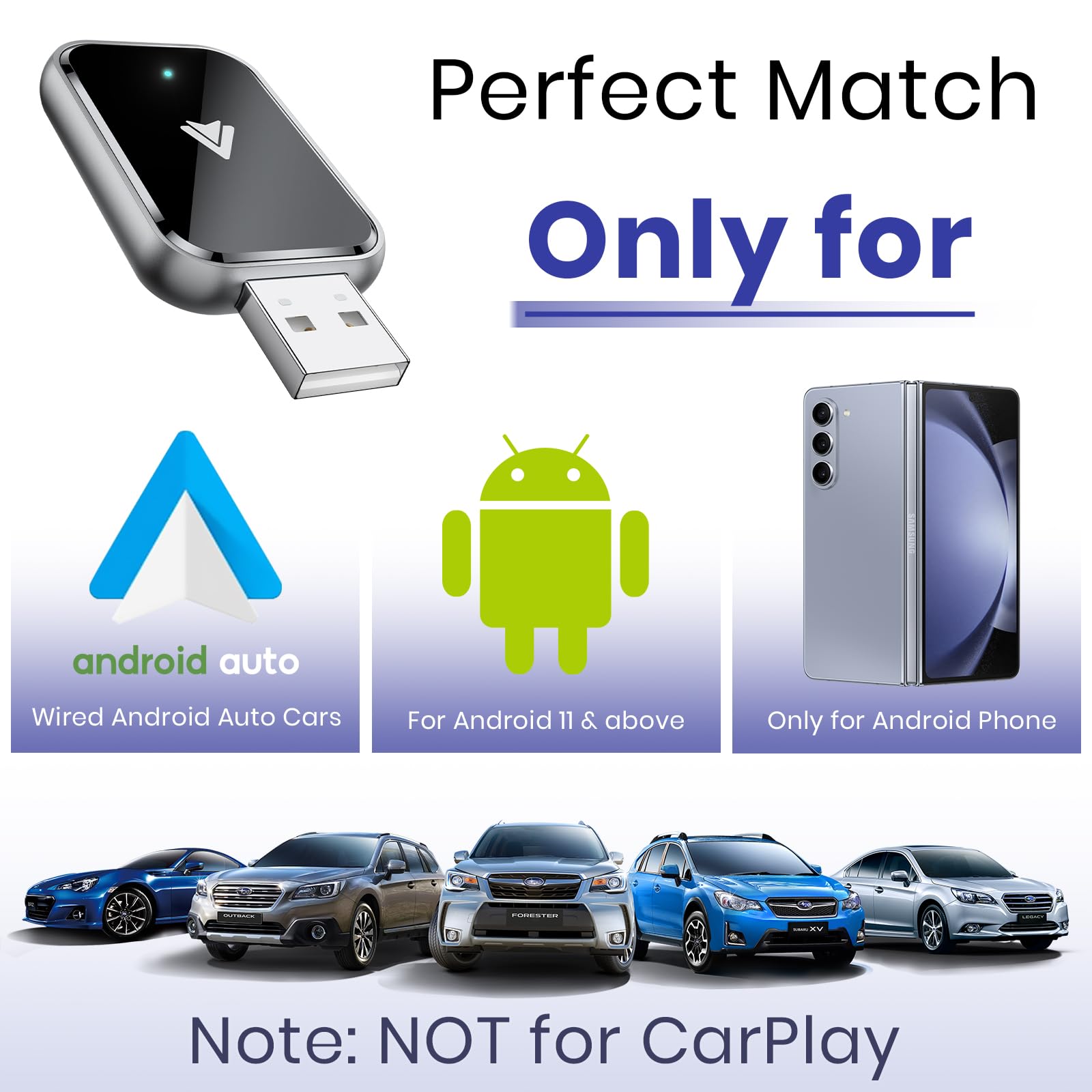Foto 8 pulgar | Adaptador Automático Inalámbrico Android Hameby Para Android - Venta Internacional.