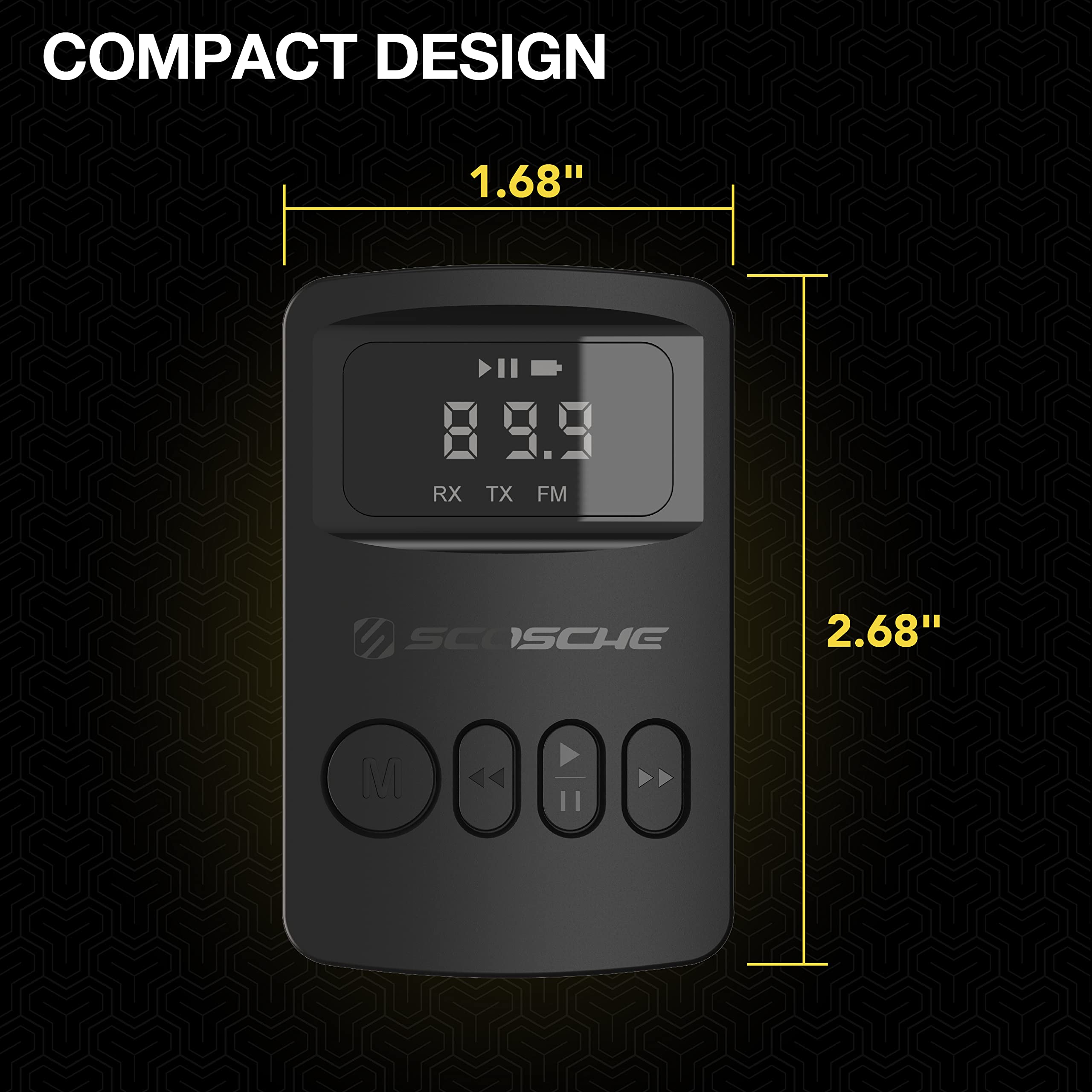 Foto 7 pulgar | Adaptador De Audio Inalámbrico Scosche Bttrfm-rp Con Radio Fm Y Bt - Venta Internacional.