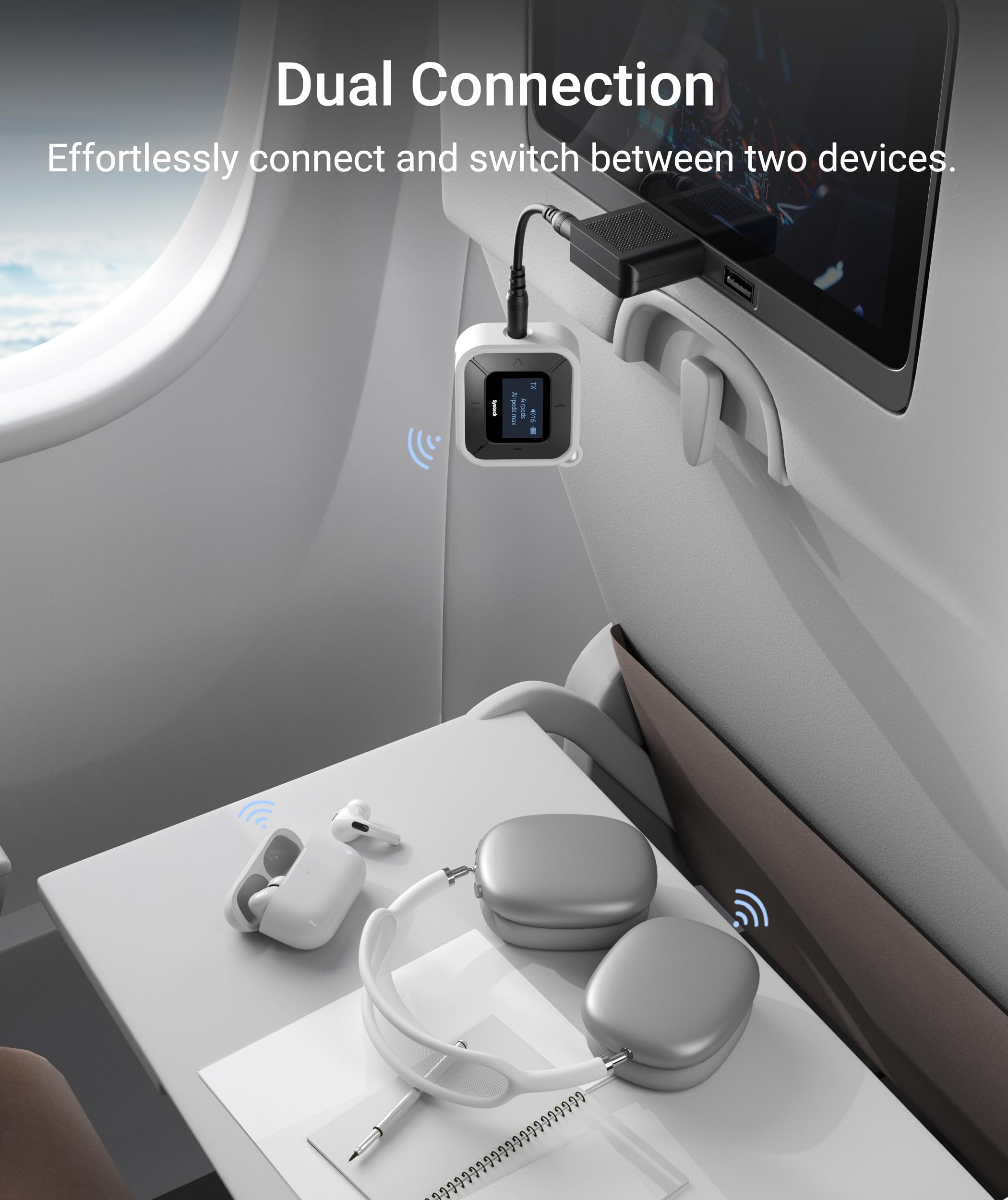 Foto 7 pulgar | Transmisor-receptor Bluetooth Syntech Airplane Para Airpods - Venta Internacional.