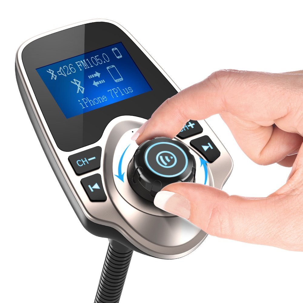 Foto 3 pulgar | Transmisor Fm Bluetooth Para Coche Nulaxy Km18 Con Pantalla De 1 44 Pulgadas - Venta Internacional.