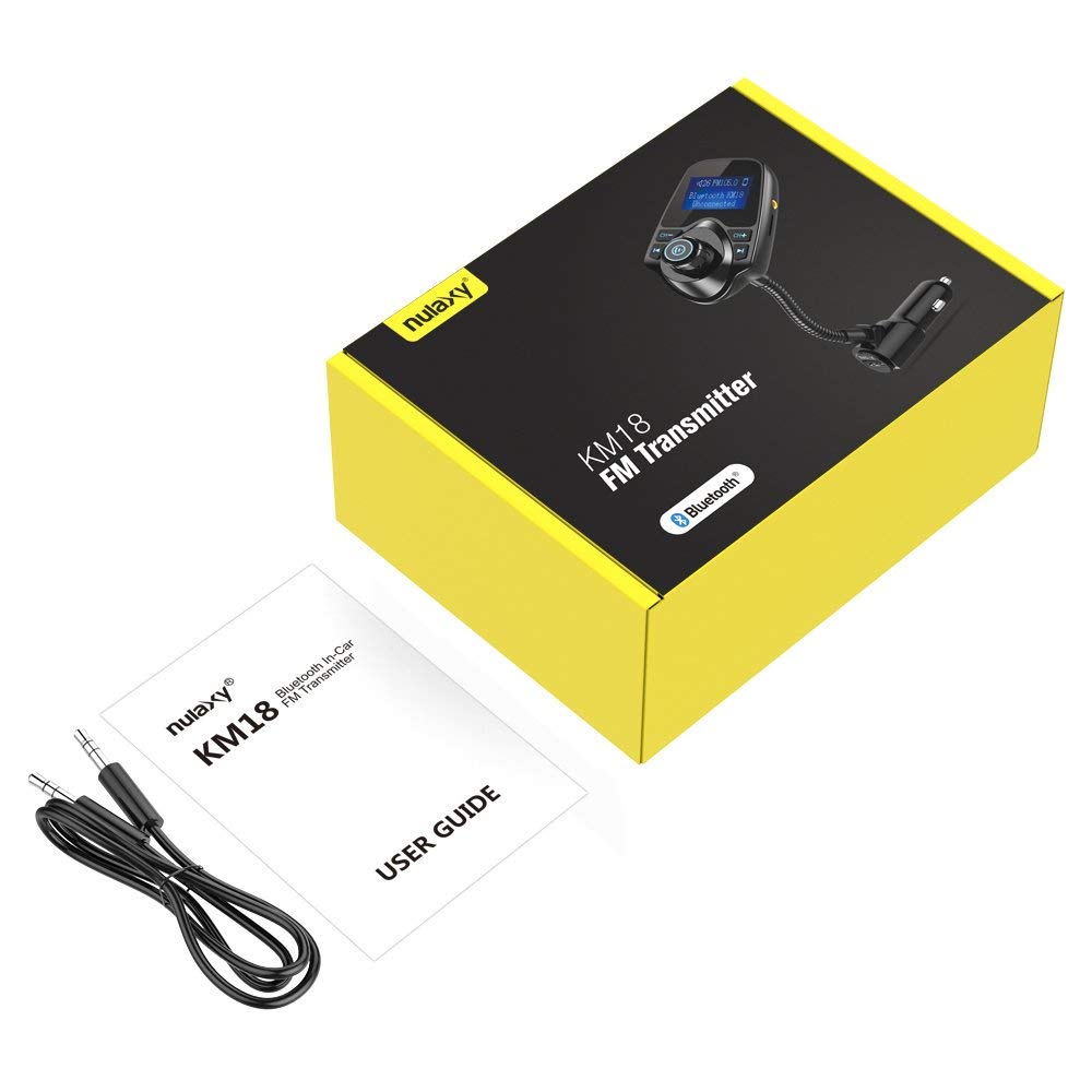 Foto 8 pulgar | Transmisor Fm Bluetooth Para Coche Nulaxy Km18 Con Pantalla De 1 44 Pulgadas - Venta Internacional.