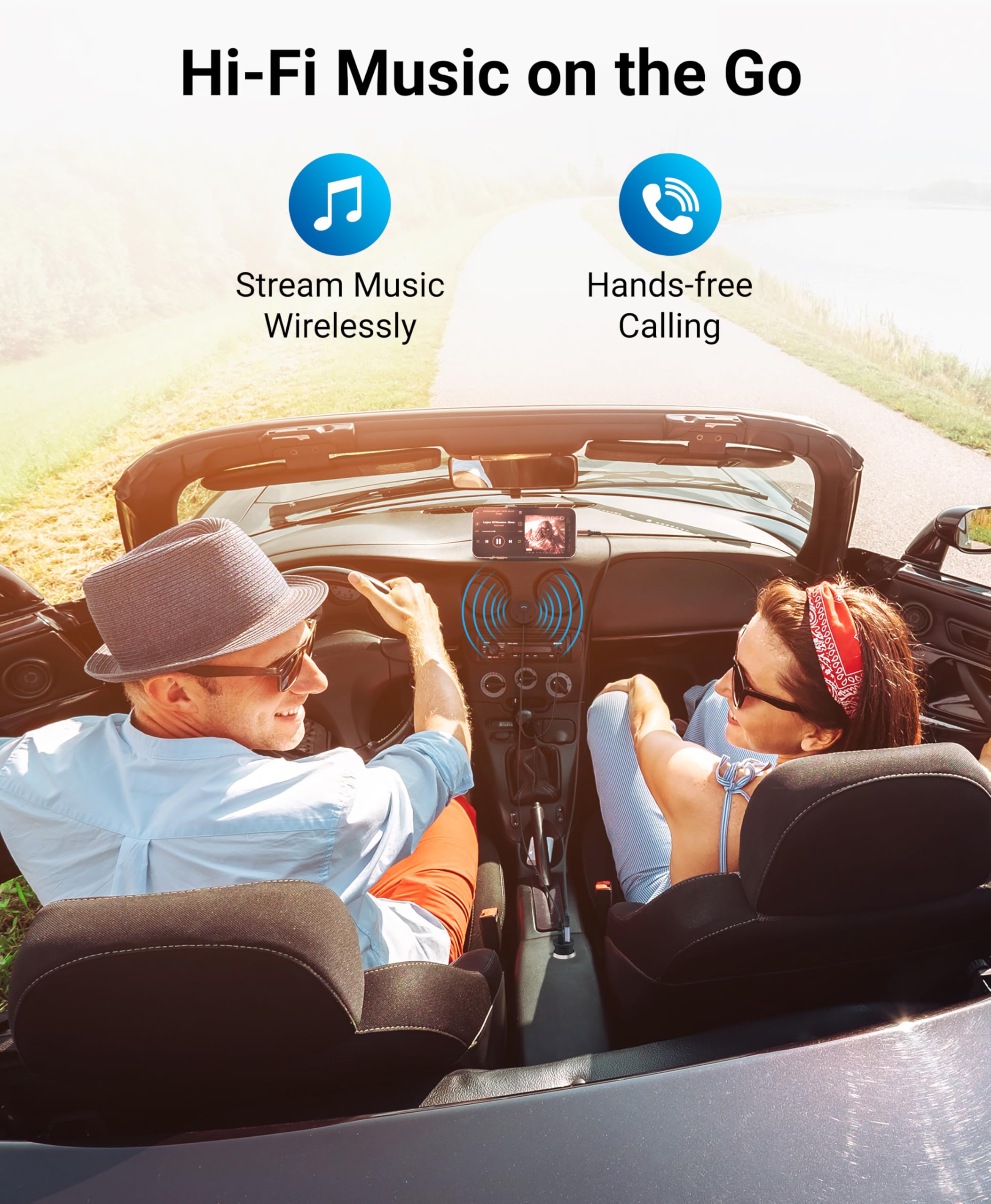 Foto 5 pulgar | Adaptador Bluetooth Para Coche Kinivo Btc480 Con Cargador Usb Dual - Venta Internacional.
