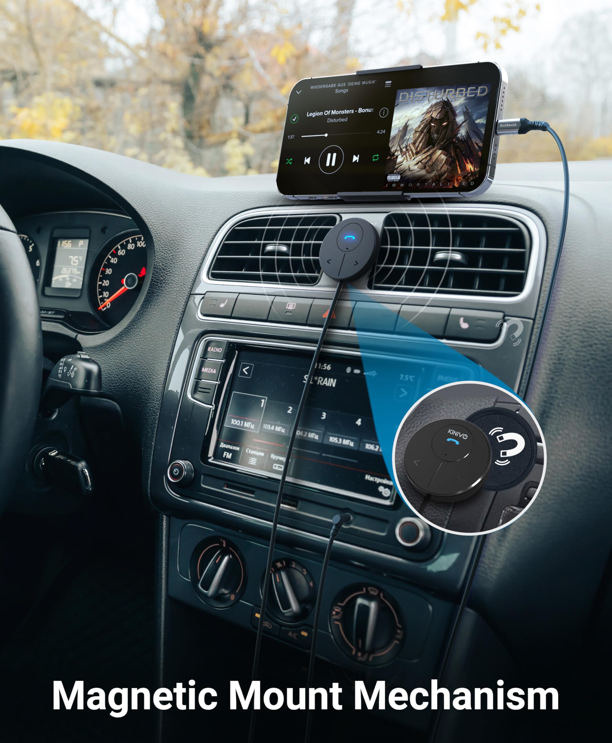 Foto 8 pulgar | Adaptador Bluetooth Para Coche Kinivo Btc480 Con Cargador Usb Dual - Venta Internacional.