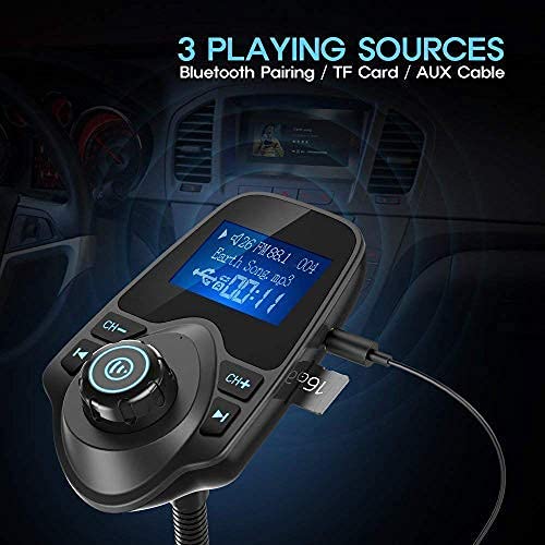 Foto 6 pulgar | Transmisor Fm Bluetooth Para Coche Nulaxy Km18 Con Pantalla De 1 44 Pulgadas - Venta Internacional.