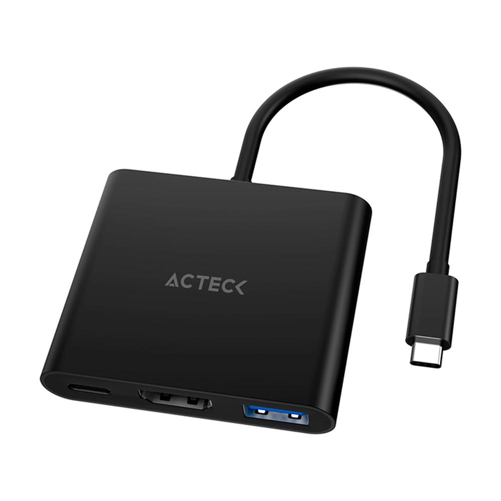 Adaptador Convertidor Acteck Shift Plus Ah445 Usb-c A Hdmi 4k Ac-937092 Color Negro
