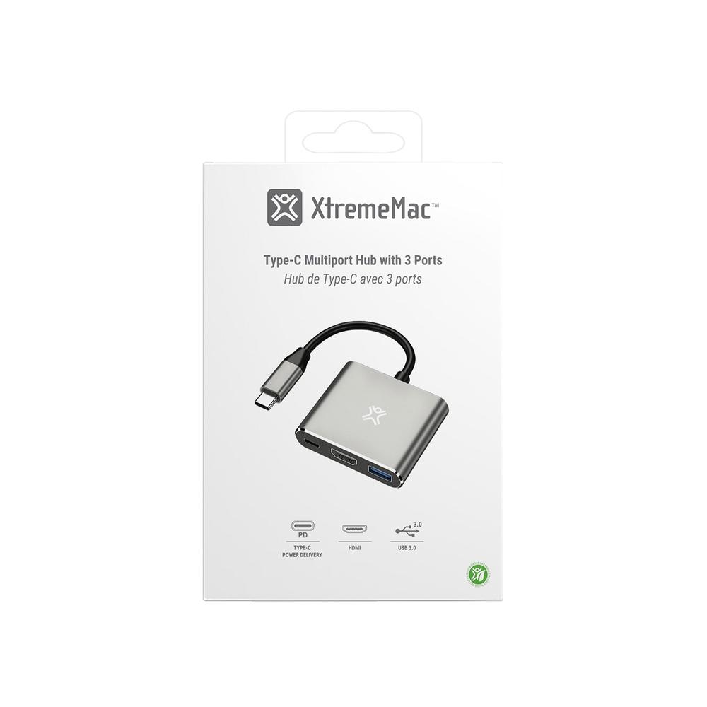 Foto 4 | Adapatador De Usb C De 3 Puertos Y 1 Puerto Hdmi De 100w Xtrememac