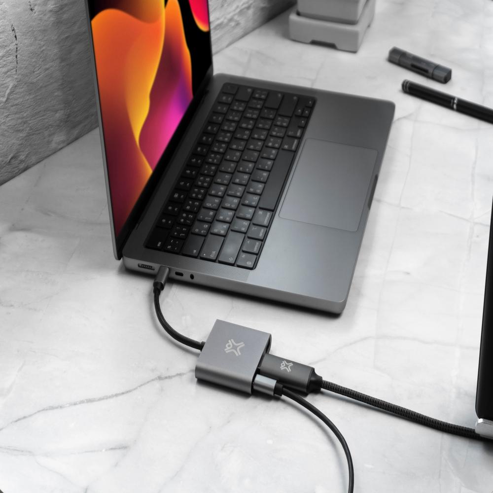 Foto 5 | Adapatador De Usb C De 3 Puertos Y 1 Puerto Hdmi De 100w Xtrememac