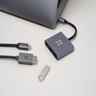 Foto 8 | Adapatador De Usb C De 3 Puertos Y 1 Puerto Hdmi De 100w Xtrememac