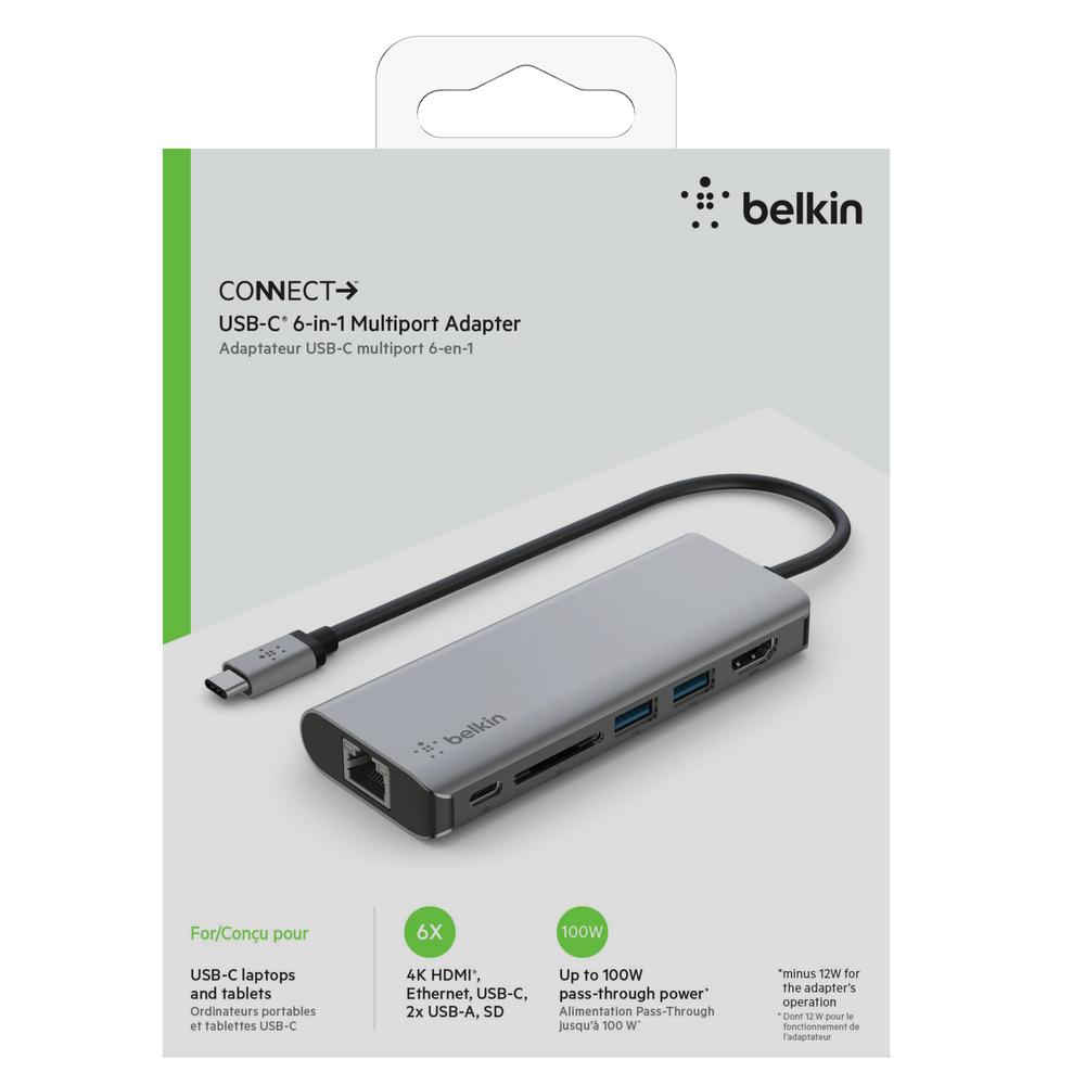 Foto 7 pulgar | Adaptador Multipuerto Usb C 6 En 1