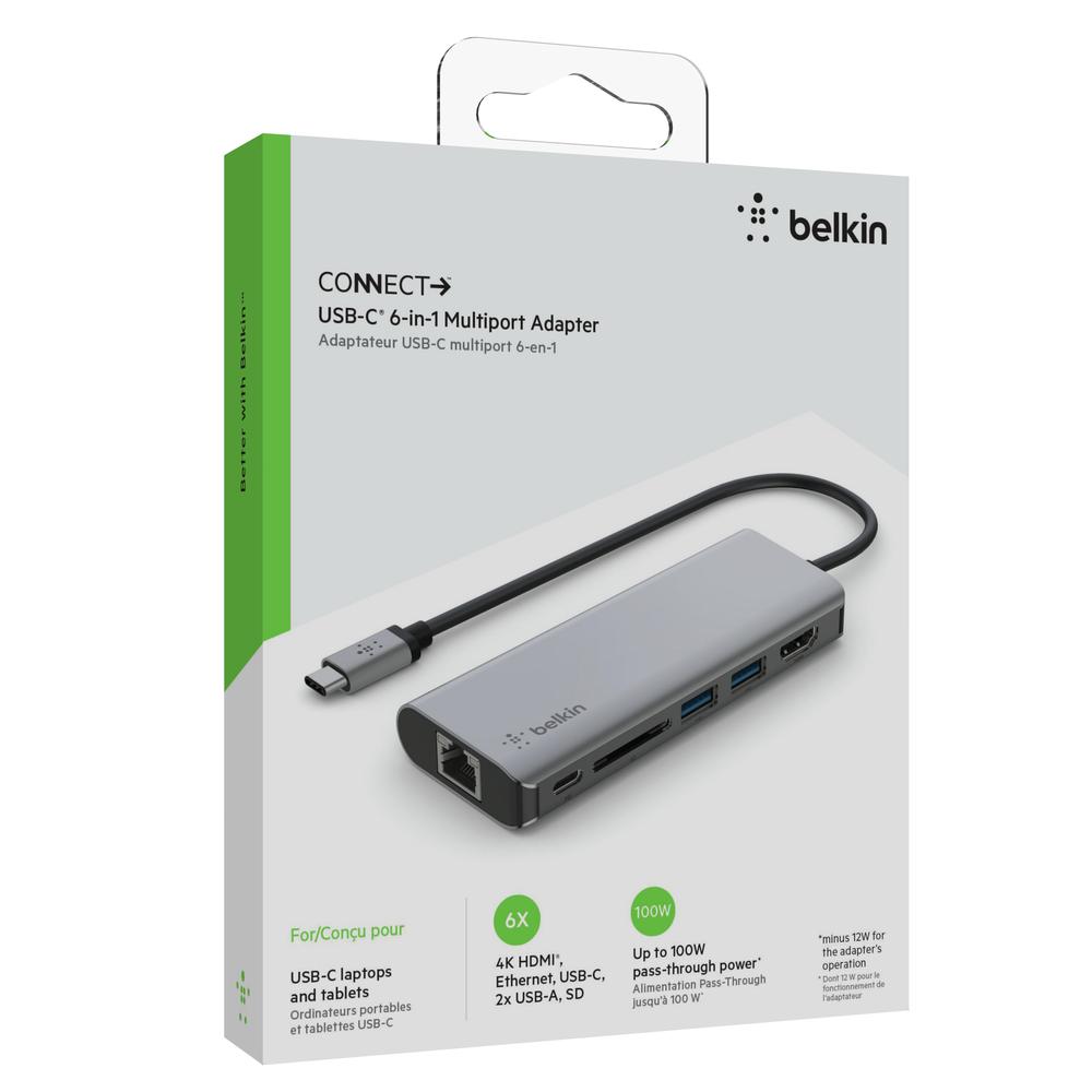 Foto 8 pulgar | Adaptador Multipuerto Usb C 6 En 1