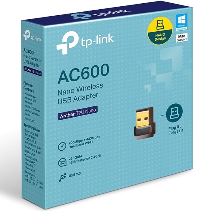 Foto 3 | Adaptador Inalámbrico Usb Tp-link Archer T3u Nano Banda Dual Ac1300