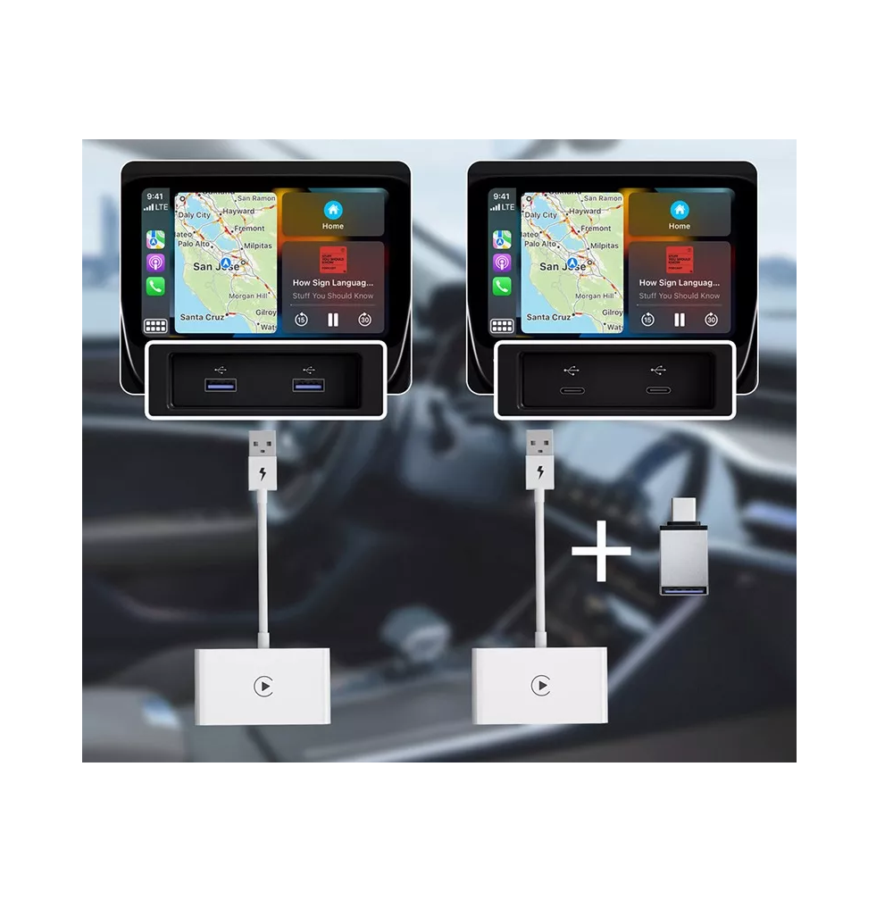 Foto 2 | Adaptador Carplay Belug Inálambrico Wireless Plug Play Para iPhone Blanco