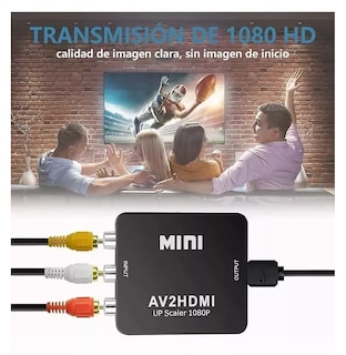 Foto 2 | Convertidor Adaptador Rca Vga A Hdmi 1080p De Audio y Video