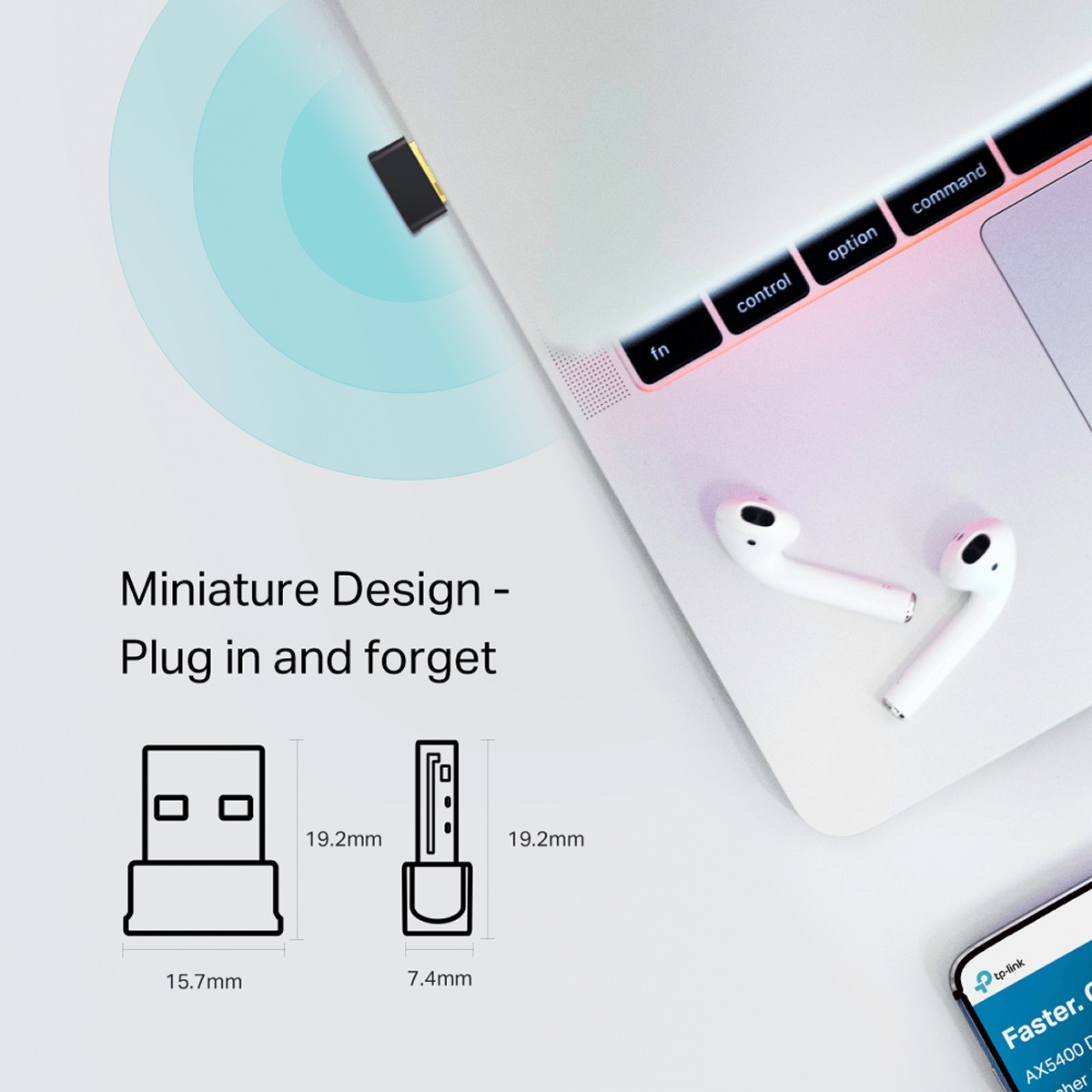 Foto 6 pulgar | Adaptador Inalambrico Usb Tp-link Archer T2ub Nano Banda Dual Ac600 Bluetooth 4.2