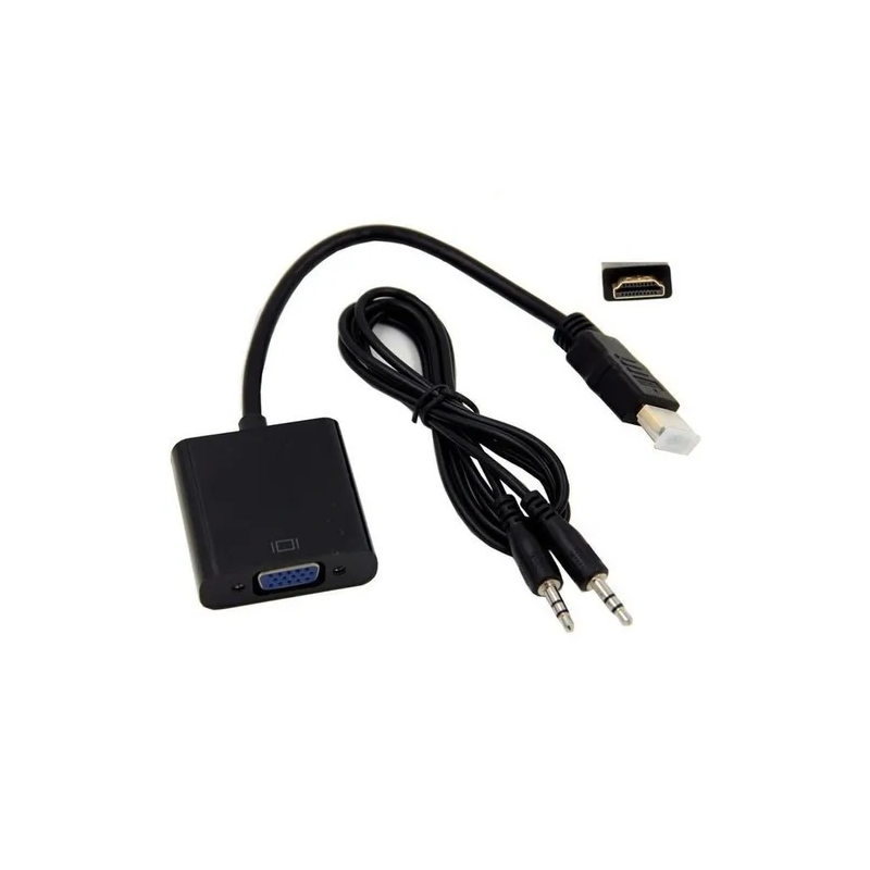 Foto 1 | Adaptador Hdmi A Vga 1080p Full Hd Con Cable De Audio - 15 Cm - Venta Internacional.