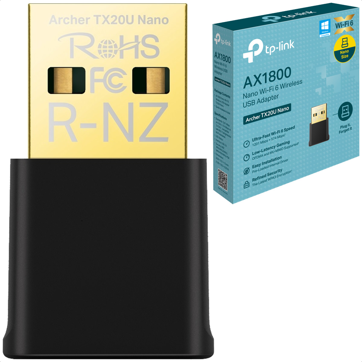 Foto 2 pulgar | Adaptador Inalambrico Usb Tp-link Archer Tx20u Nano Wi-fi 6 Banda Dual Ax1800