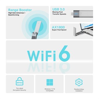 Foto 4 | Adaptador Inalambrico Usb Tp-link Archer Tx20uh Wi-fi 6 Banda Dual Ax1800