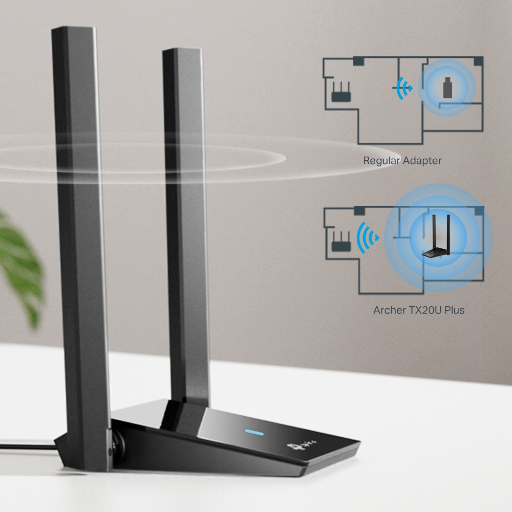 Foto 6 pulgar | Adaptador Inalambrico Usb Tp-link Archer Tx20u Plus Wi-fi 6 Banda Dual Ax1800