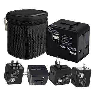 Foto 5 | Adaptador De Corriente Belug Clavija Universal De Viaje, Negro