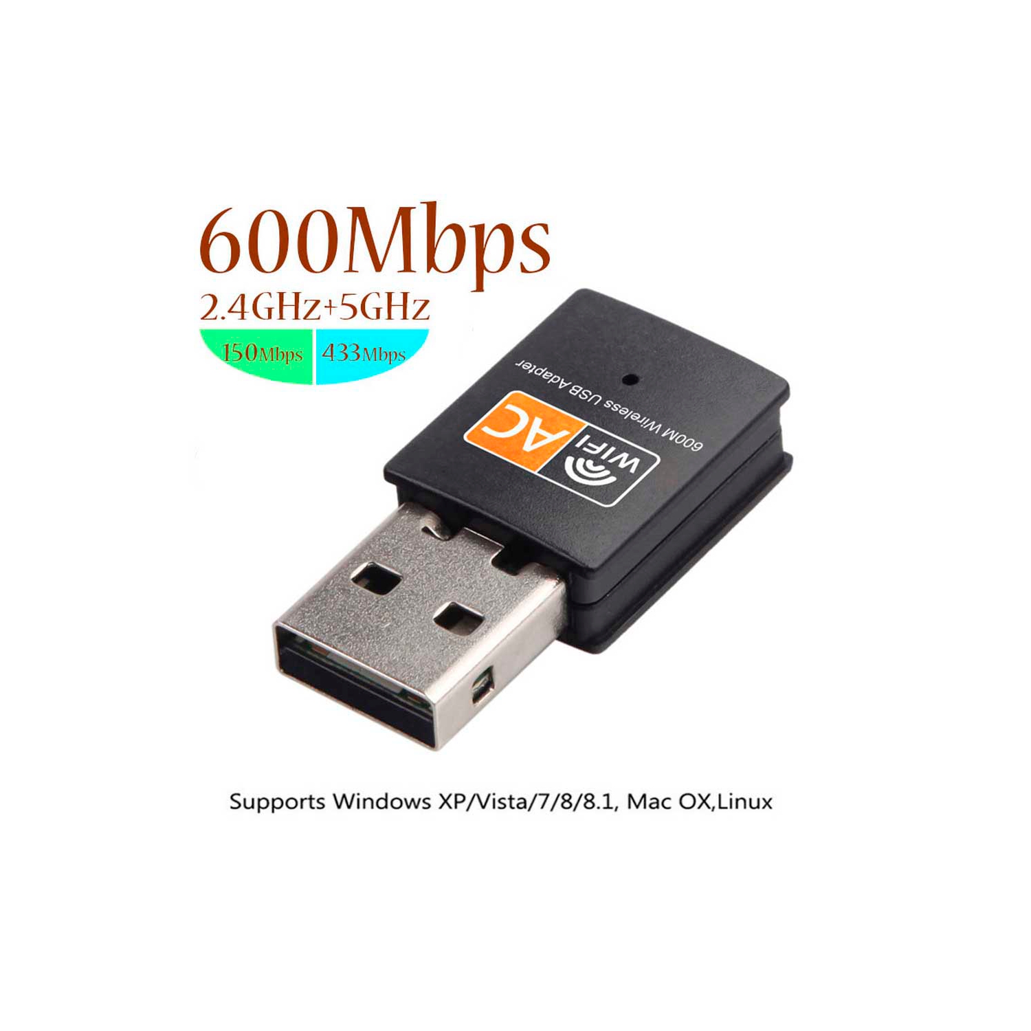 Foto 2 pulgar | Adaptador De Receptor De Antena Usb Wifi De 2,4 Ghz Para Pc Portátil - Venta Internacional.