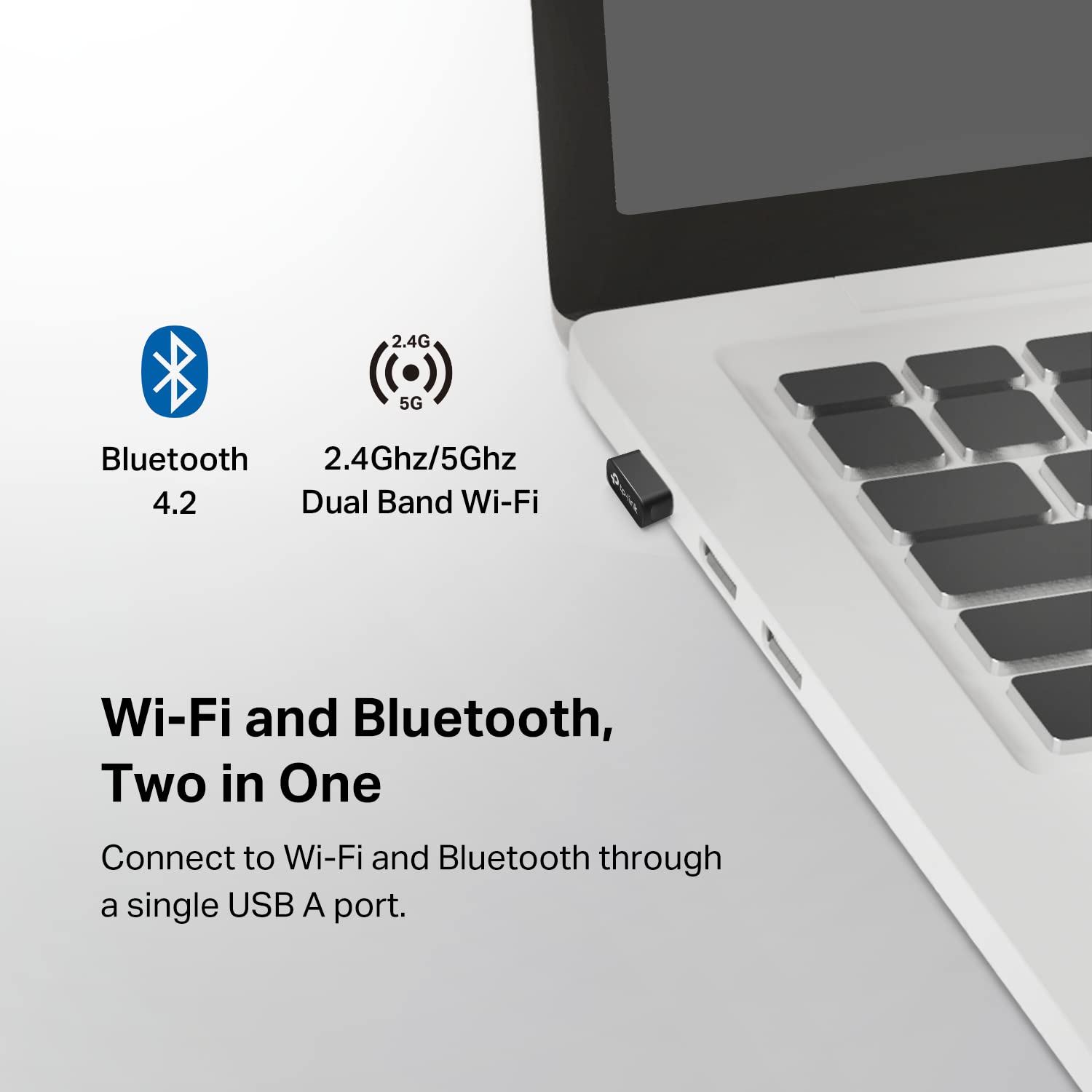 Foto 2 | Adaptador Usb Bluetooth Wifi 2 En 1 Tp-link Archer T2ub Nano - Venta Internacional.