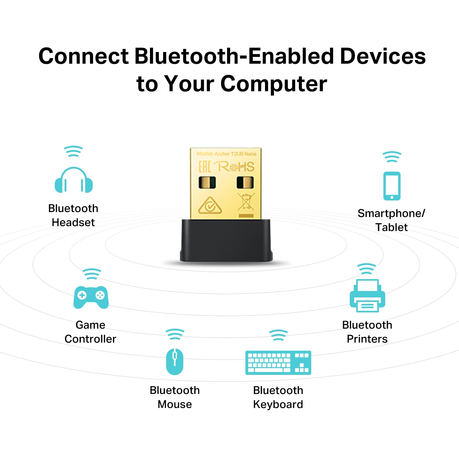 Foto 4 pulgar | Adaptador Usb Bluetooth Wifi 2 En 1 Tp-link Archer T2ub Nano - Venta Internacional.