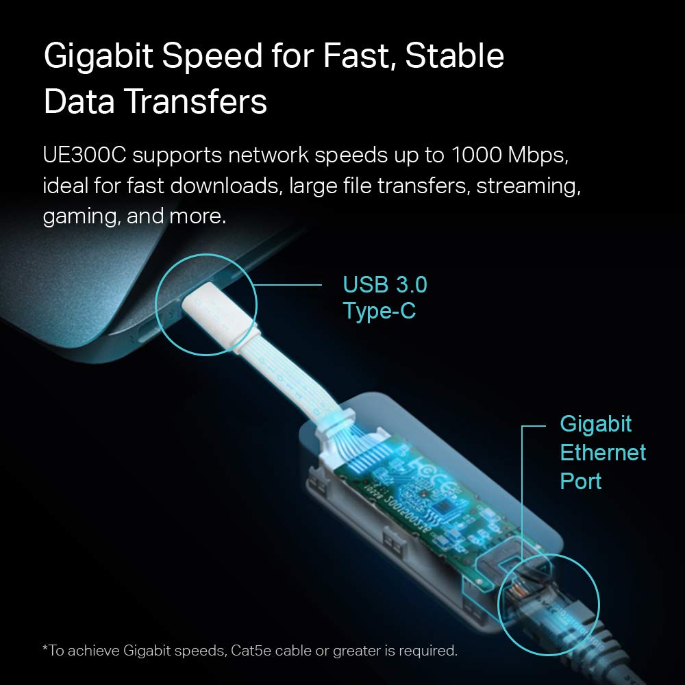 Foto 3 pulgar | Adaptador Ethernet Tp-link Ue300c Usb C A Rj45 Para Macbook - Venta Internacional.