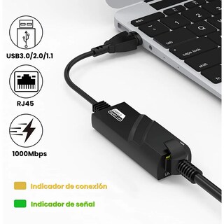 Foto 5 | Adaptador Ethernet USB