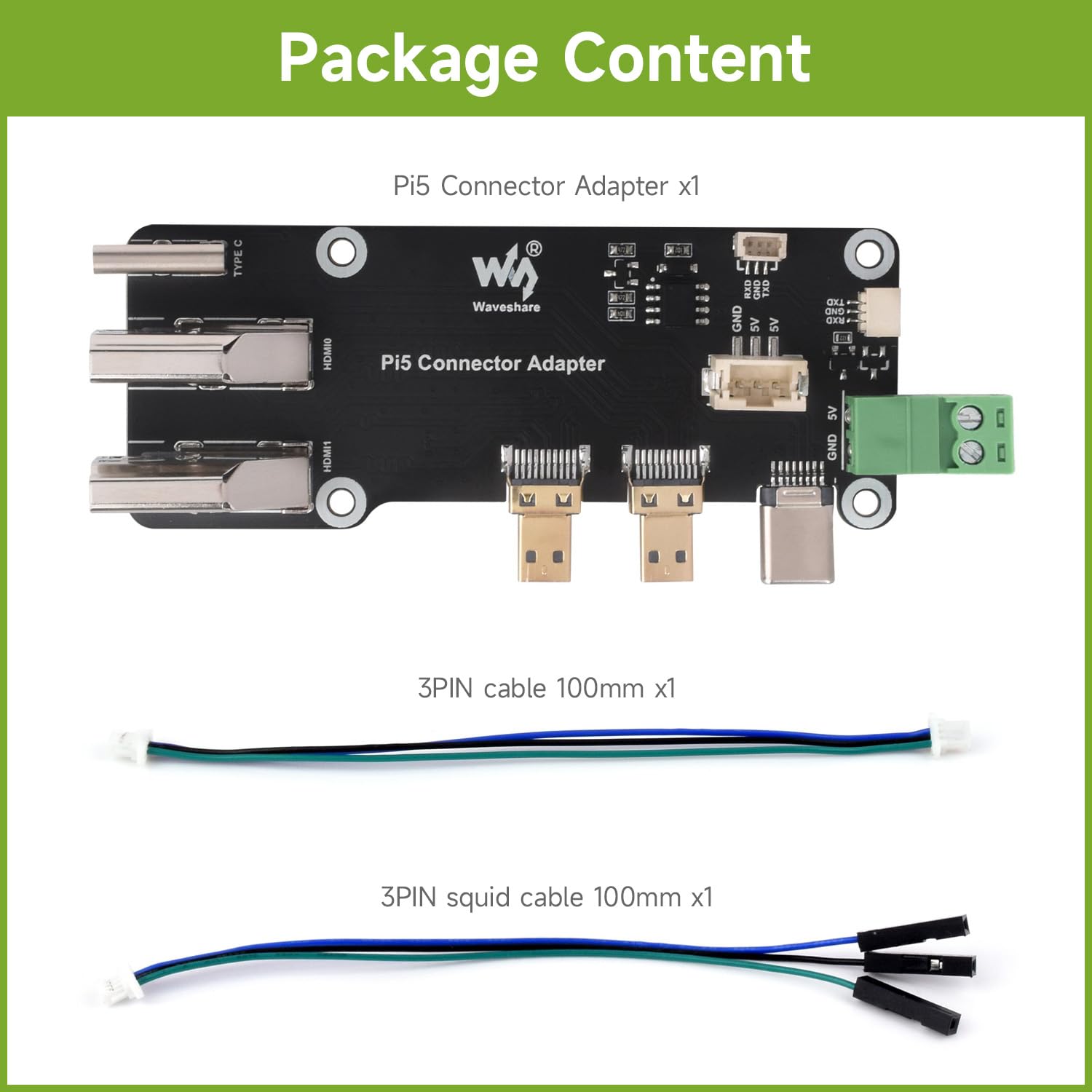 Foto 3 pulgar | Adaptador Waveshare Micro Hdmi A Hdmi Para Raspberry Pi 5/4b - Venta Internacional.