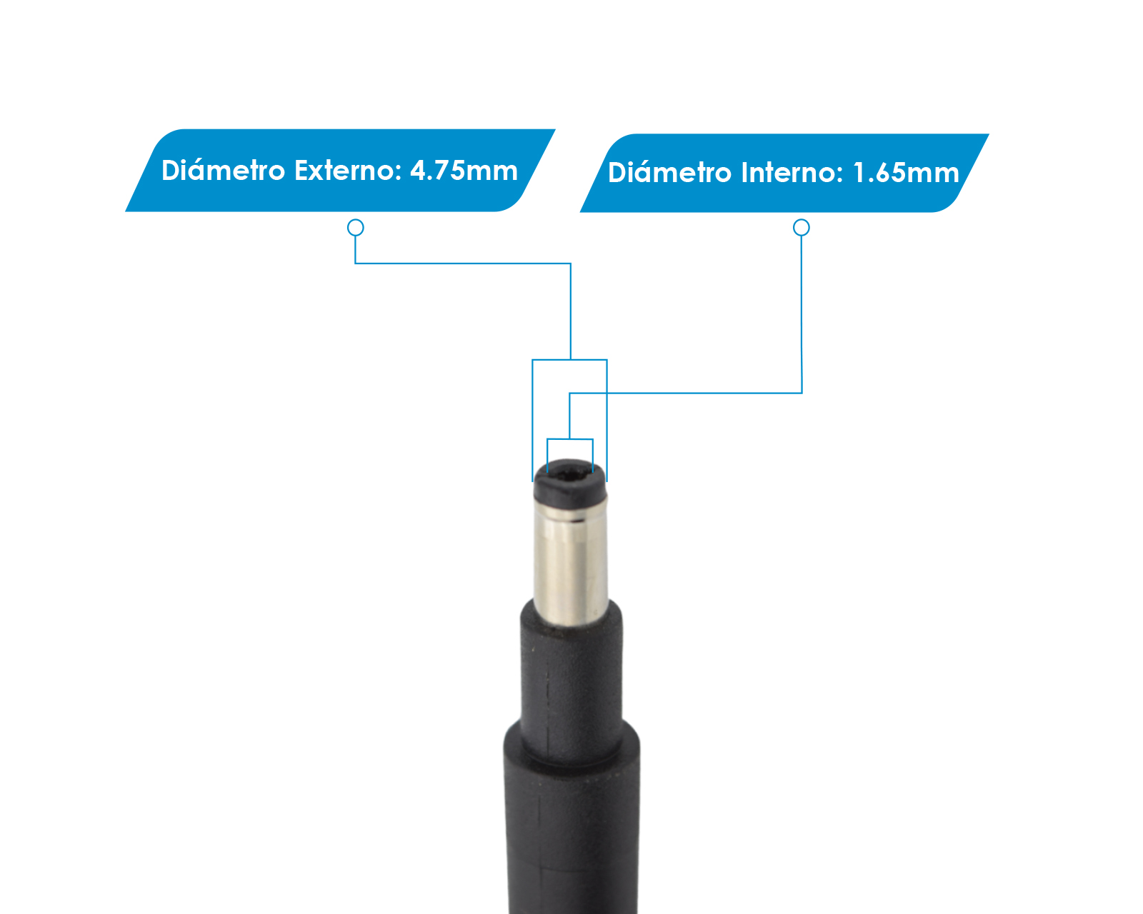 Foto 3 pulgar | Cargador para Laptop Compatible con Hp 19.5v 3.33a Bala Punta de 4.8 x 1.7mm