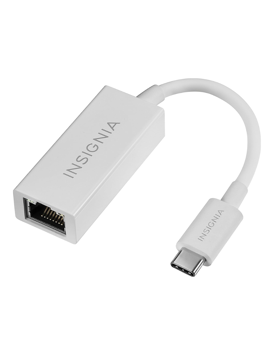 Foto 1 | Adaptador Usb Insignia Tipo C A Gigabit Ethernet - Blanco