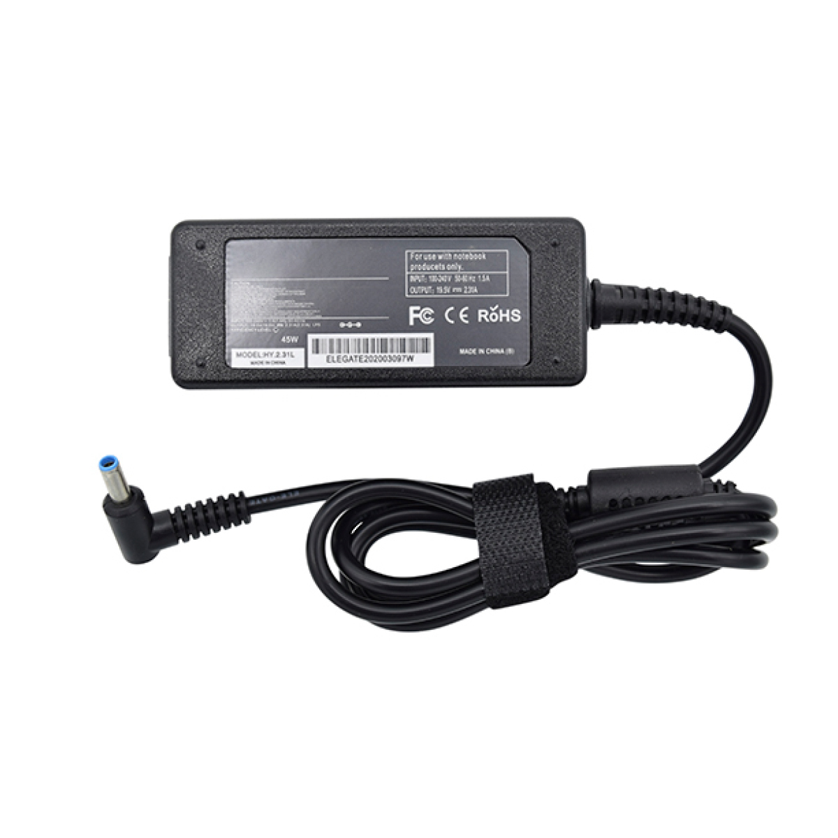 Cargador Para Laptop Compatible Con Hp 19.5v 2.31a Azul Punta 4.5 X 3.0mm