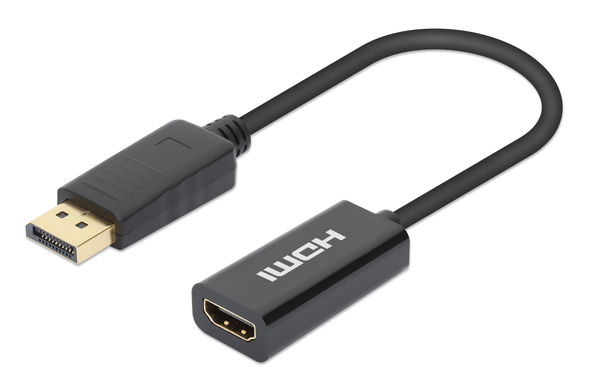 Adaptador Displayport A Hdmi 4k@60hz Manhattan 153713, Negro, Activo