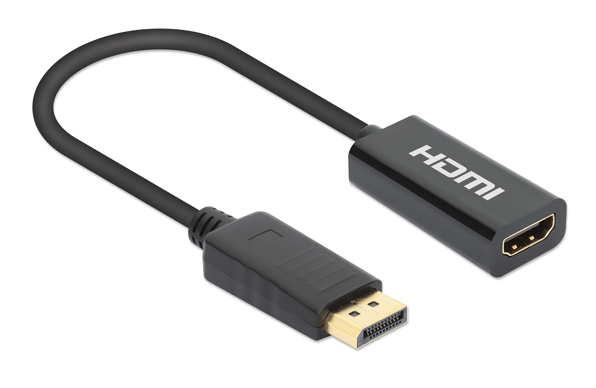 Foto 3 pulgar | Adaptador Displayport A Hdmi 4k@60hz Manhattan 153713, Negro, Activo