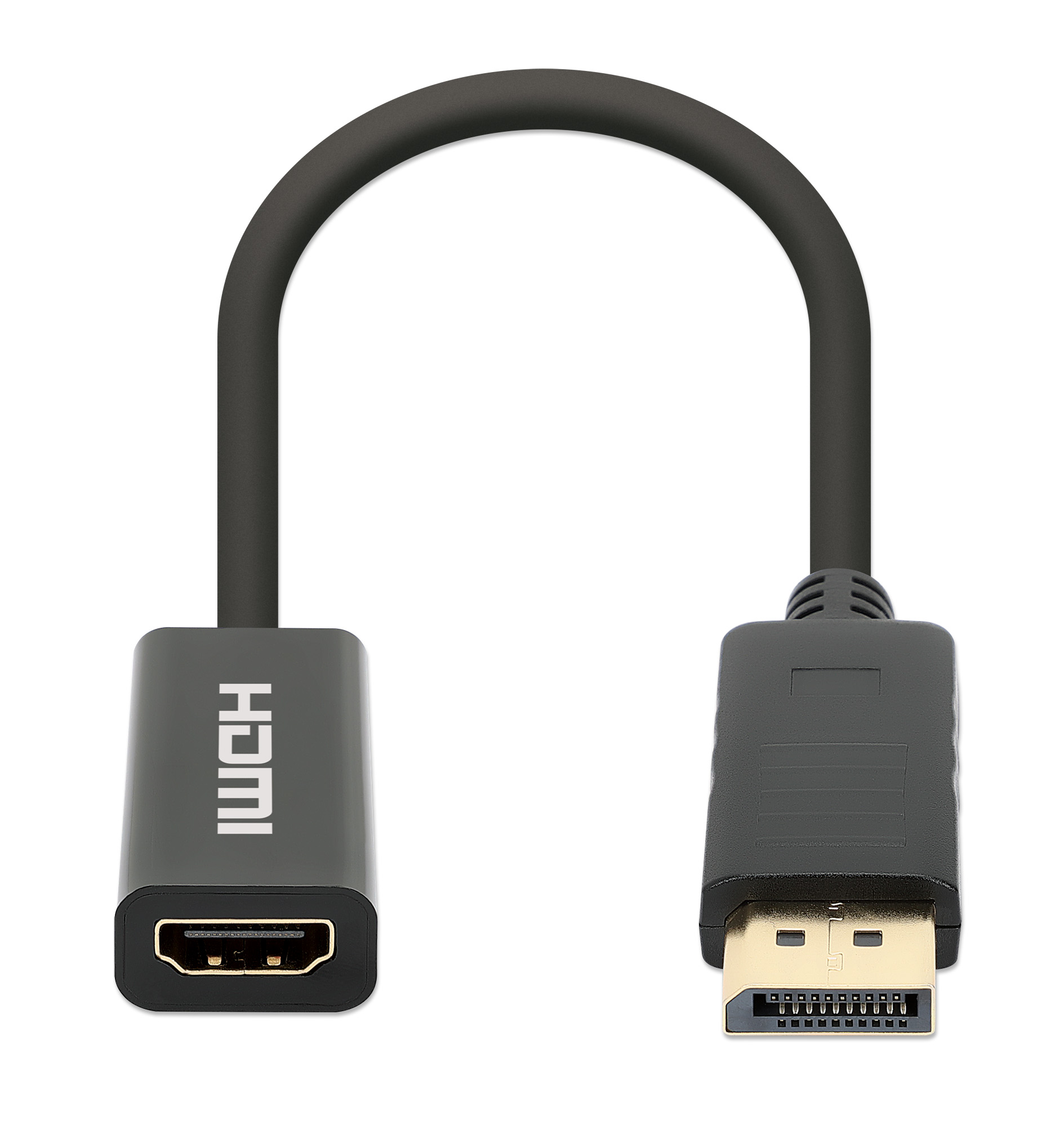 Foto 4 pulgar | Adaptador Displayport A Hdmi 4k@60hz Manhattan 153713, Negro, Activo