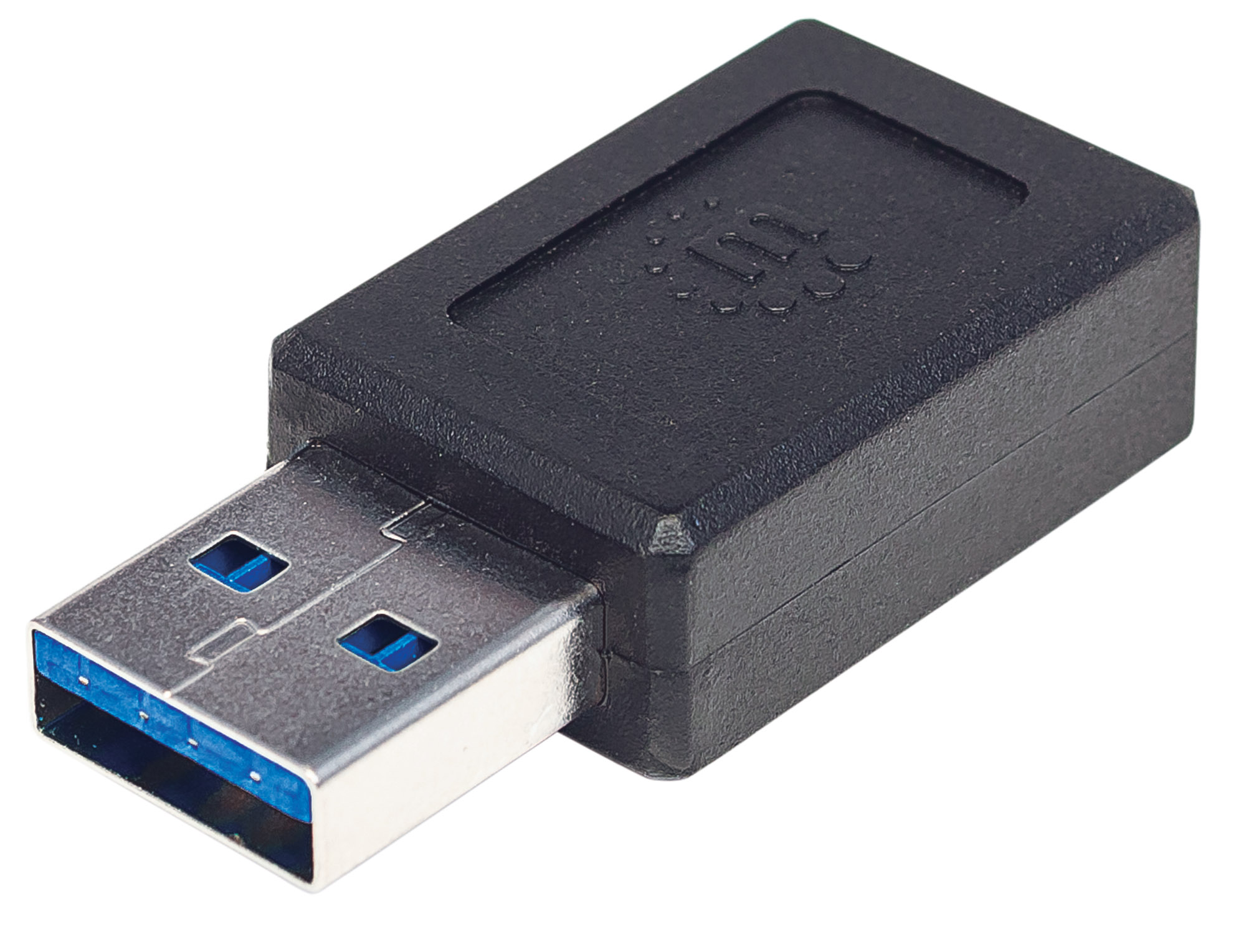 Adaptador de USB-A a USB-C Manhattan 354714 USB 3.2 Gen 2 10 Gbps Negro