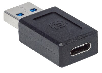 Foto 5 | Adaptador de USB-A a USB-C Manhattan 354714 USB 3.2 Gen 2 10 Gbps Negro